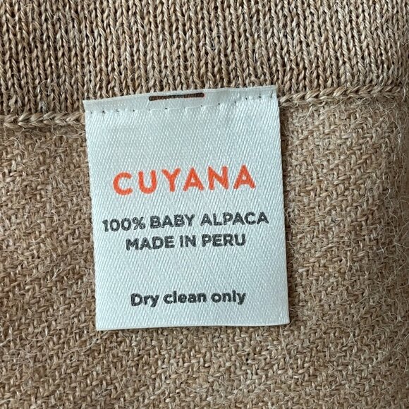 Cuyana Square Edge Cape Wrap Petite Camel Alpaca Soft Luxe Layering - Picture 9 of 10